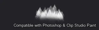 Pinewood Forest brush 37 of 40 — Photoshop & Clip Studio Paint .abr preview