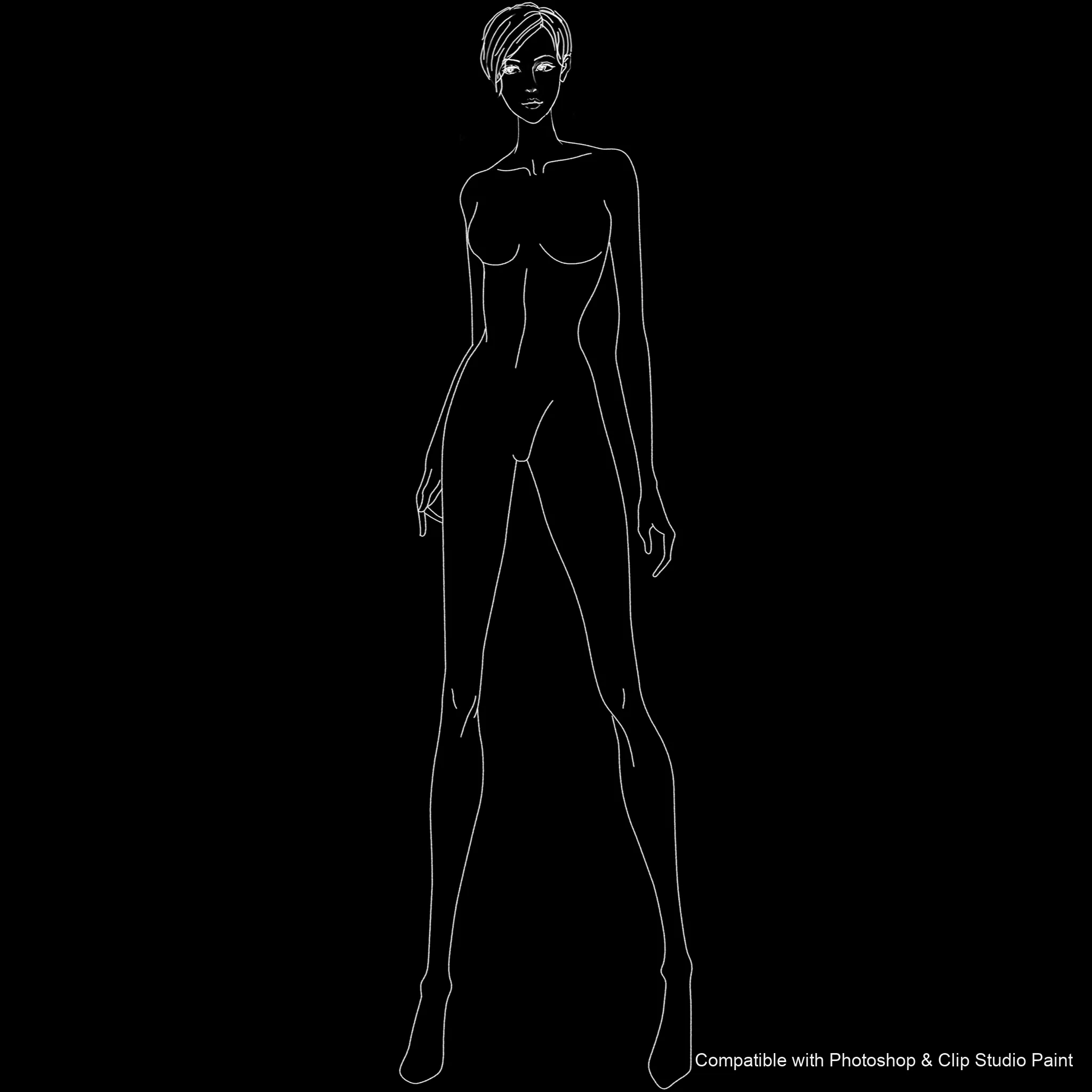 Pose Studio brush 28 of 54 — Photoshop & Clip Studio Paint .abr preview