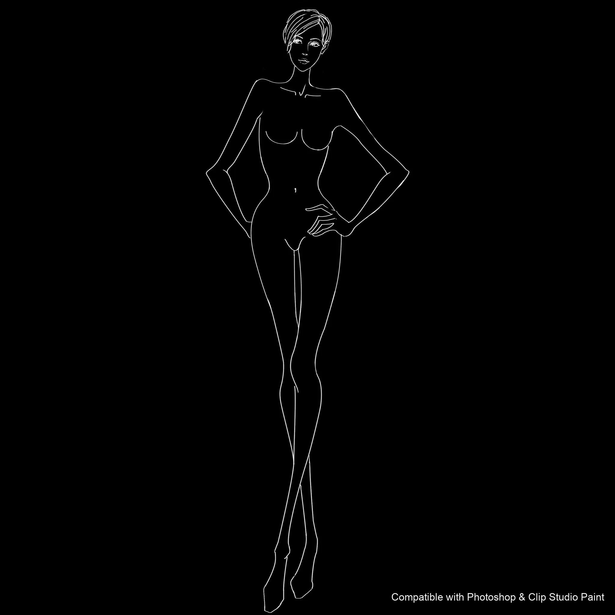 Pose Studio brush 38 of 54 — Photoshop & Clip Studio Paint .abr preview