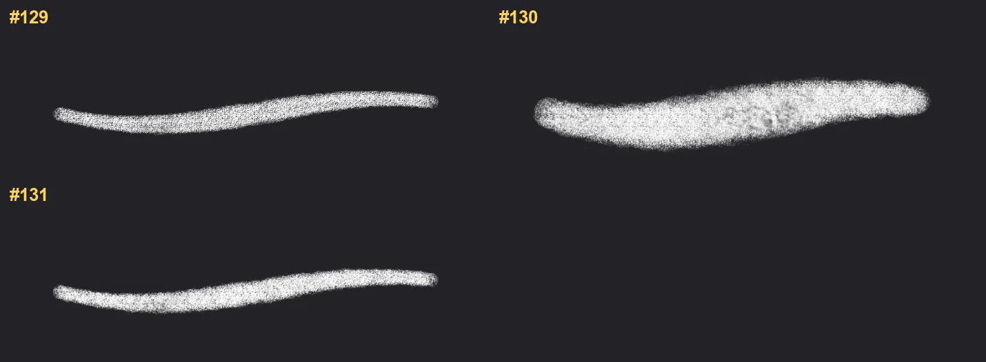 Silkscreen Builder Procreate brushes overview sheet 9