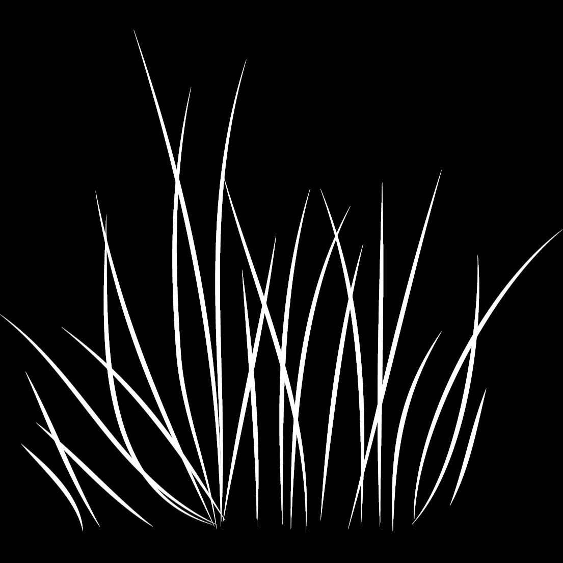 Single Grass brush 35 of 38 — Procreate stamp preview