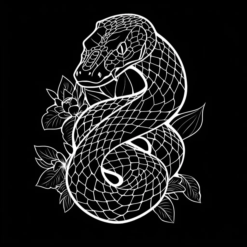 Snake Kit brush 16 of 100 — Procreate stamp preview