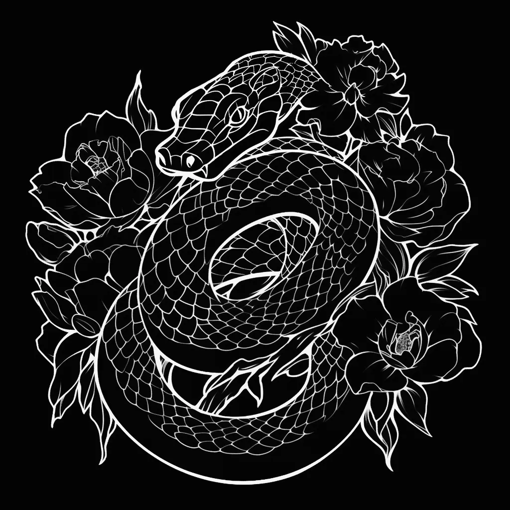 Snake Kit brush 20 of 100 — Procreate stamp preview
