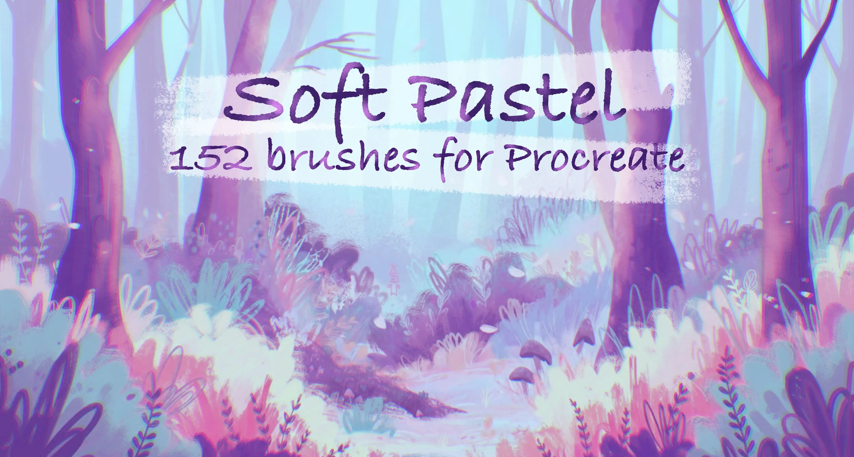 Soft Pastel Procreate brush set cover
