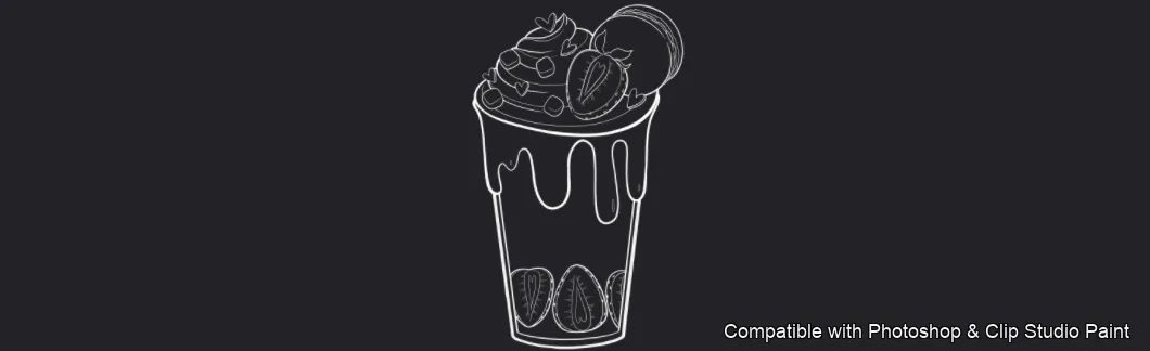 Tasty Bites brush 17 of 36 — Photoshop & Clip Studio Paint .abr preview