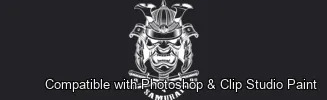 Tattoo Flash brush 27 of 74 — Photoshop & Clip Studio Paint .abr preview