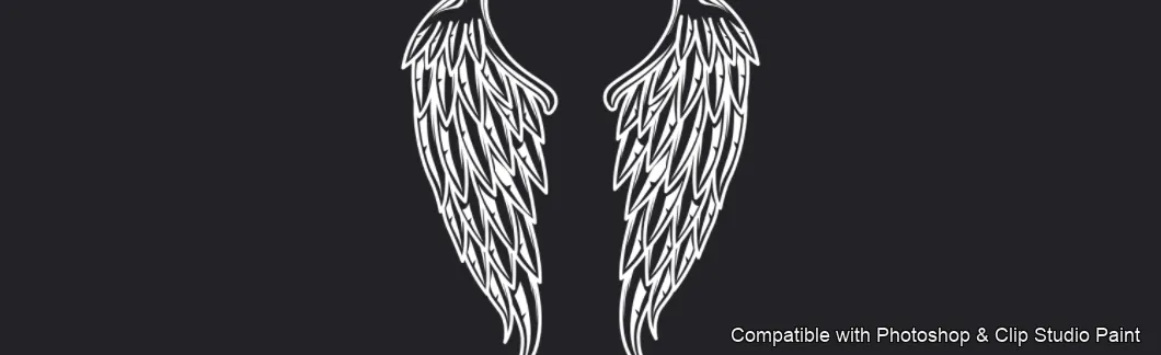 Tattoo Flash brush 35 of 74 — Photoshop & Clip Studio Paint .abr preview