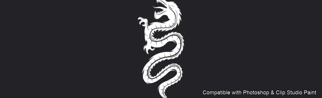 Tattoo Flash brush 53 of 74 — Photoshop & Clip Studio Paint .abr preview