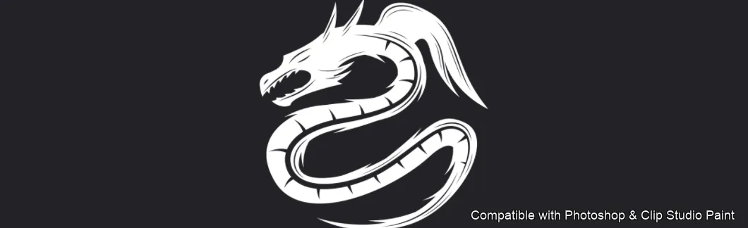 Tattoo Flash brush 62 of 74 — Photoshop & Clip Studio Paint .abr preview