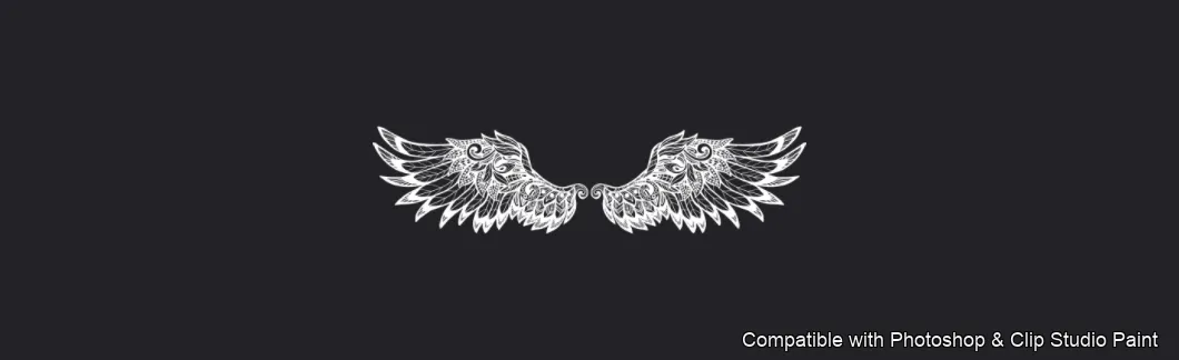Tattoo Flash brush 69 of 74 — Photoshop & Clip Studio Paint .abr preview