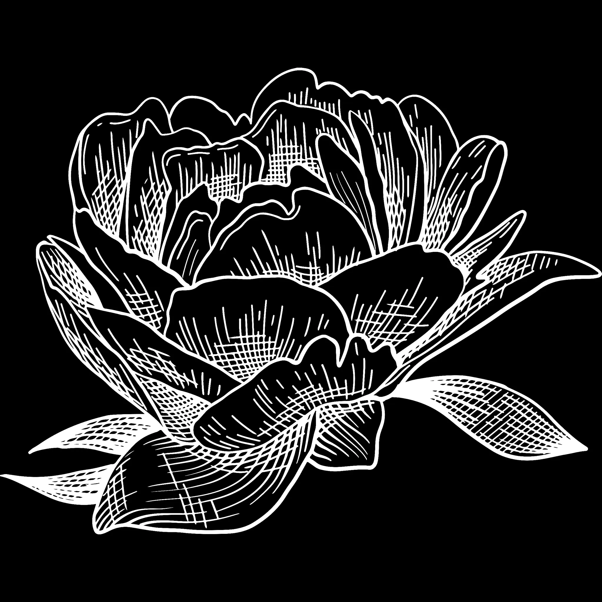 Tattoo Flower brush 27 of 33 — Procreate stamp preview