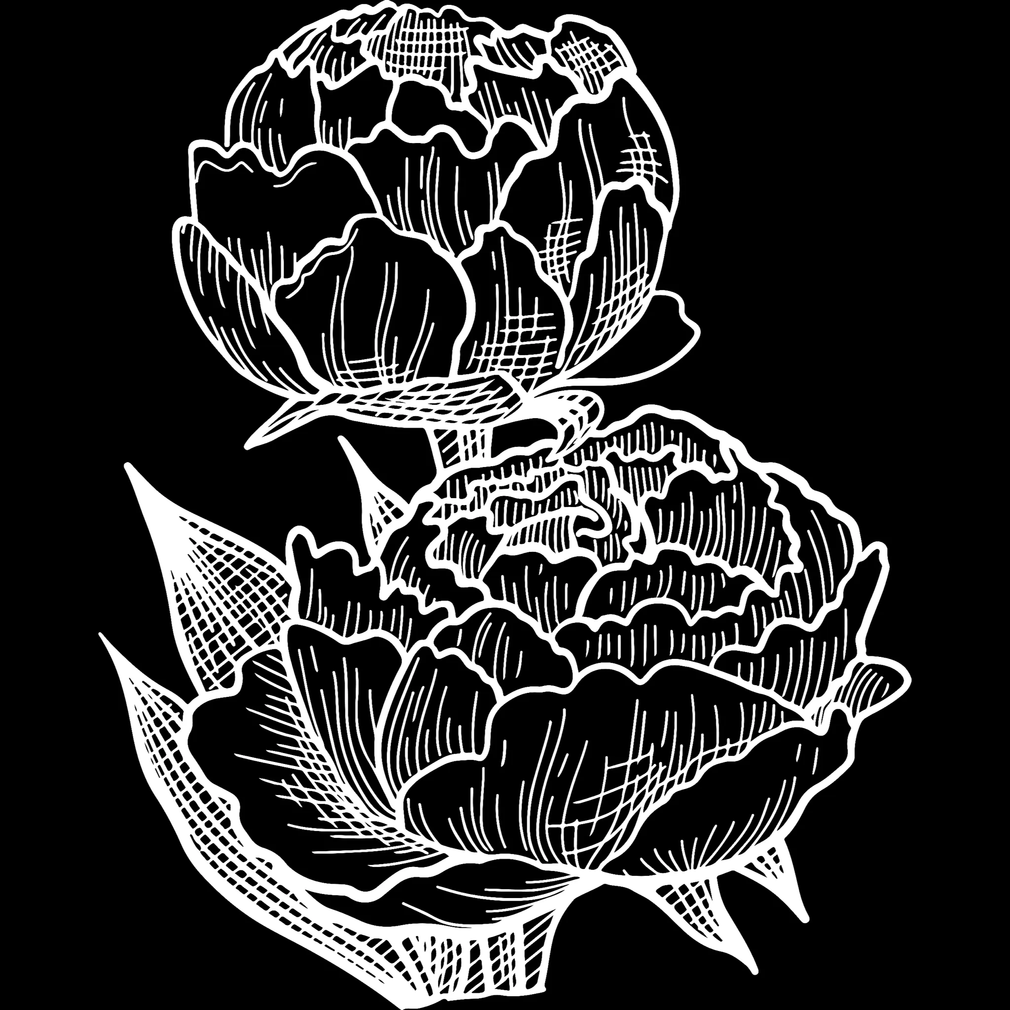 Tattoo Flower brush 28 of 33 — Procreate stamp preview