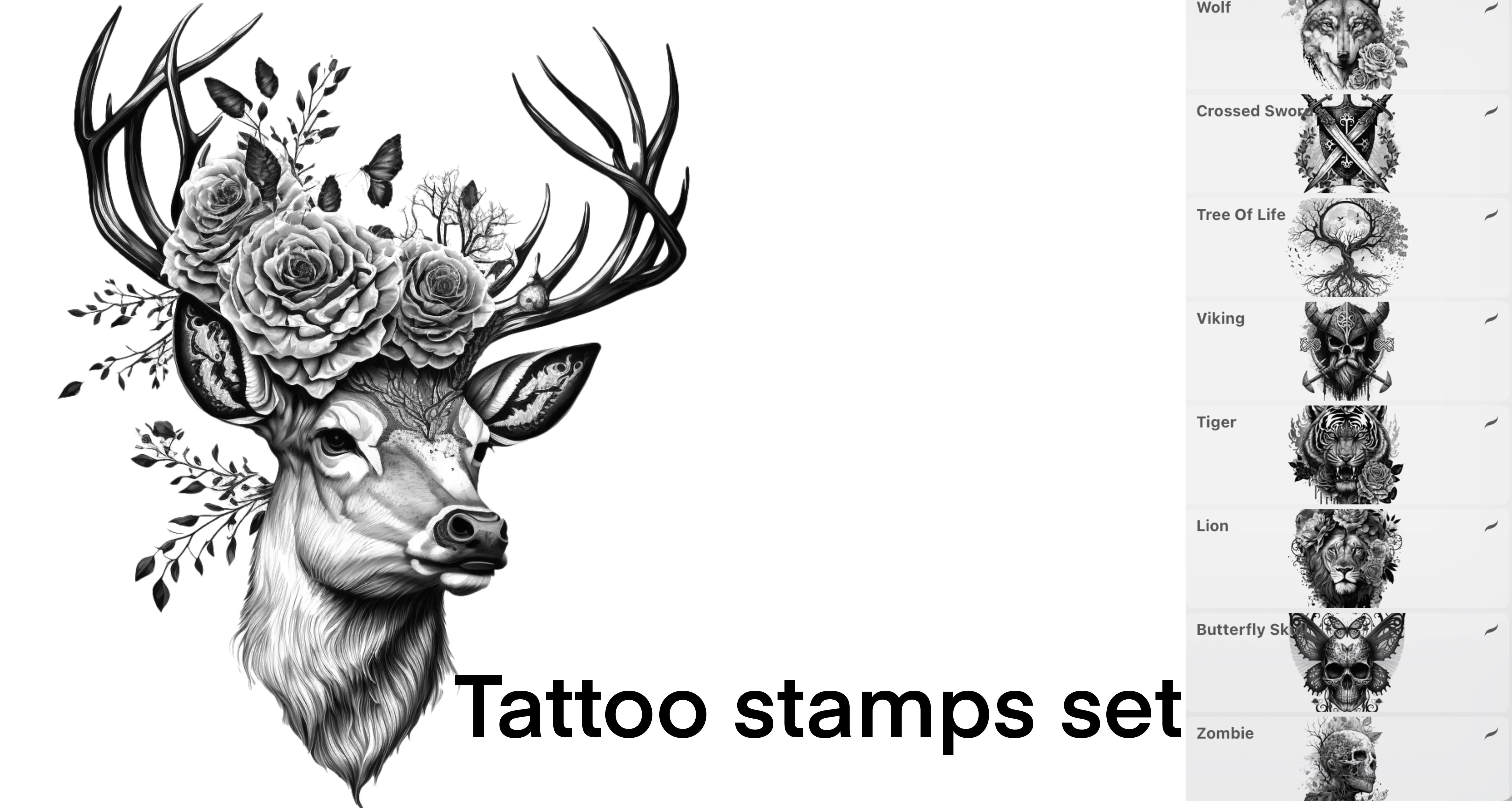 Tattooset Procreate brush set cover
