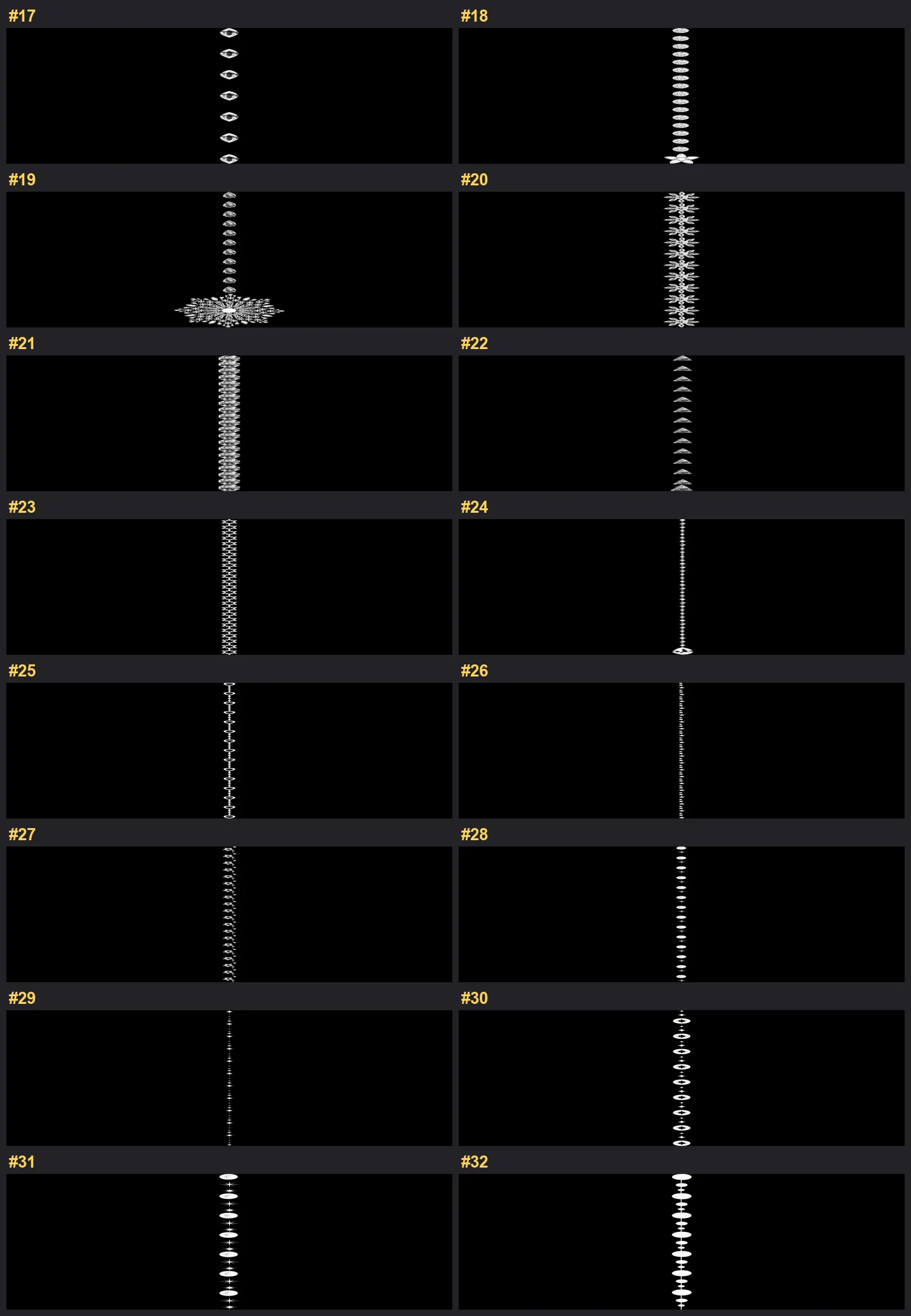 Wedding Decoration Procreate brushes overview sheet 2